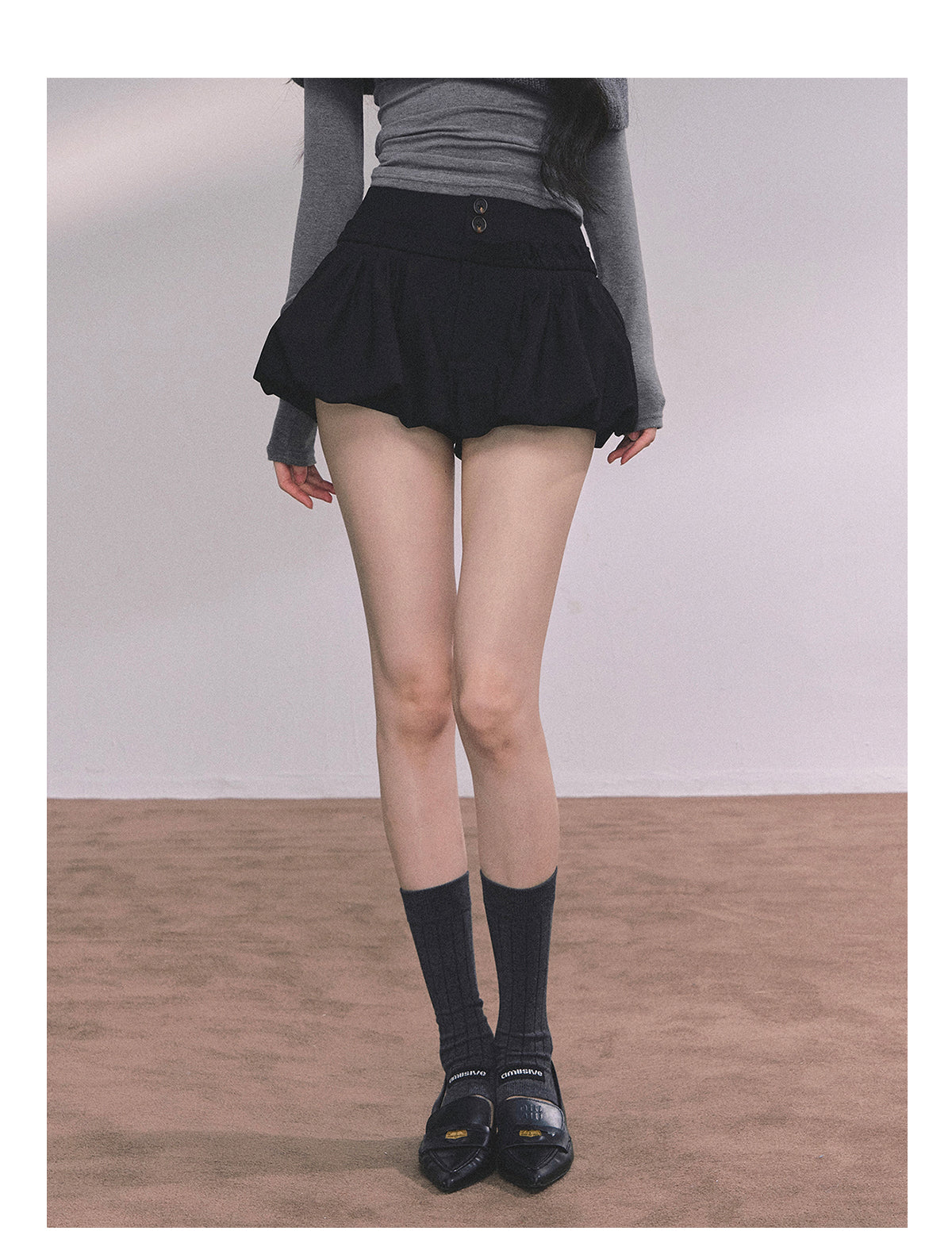 ShaoYeYan MIU Style Waltz American Slim-Fit Skirt