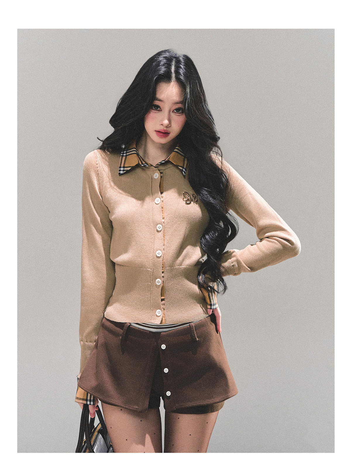 ShaoYeYan Unsent Letter Fake Two-Layer Knit T-Shirt