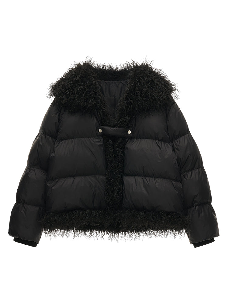 MAMC Textured Panel Puffer Coat
