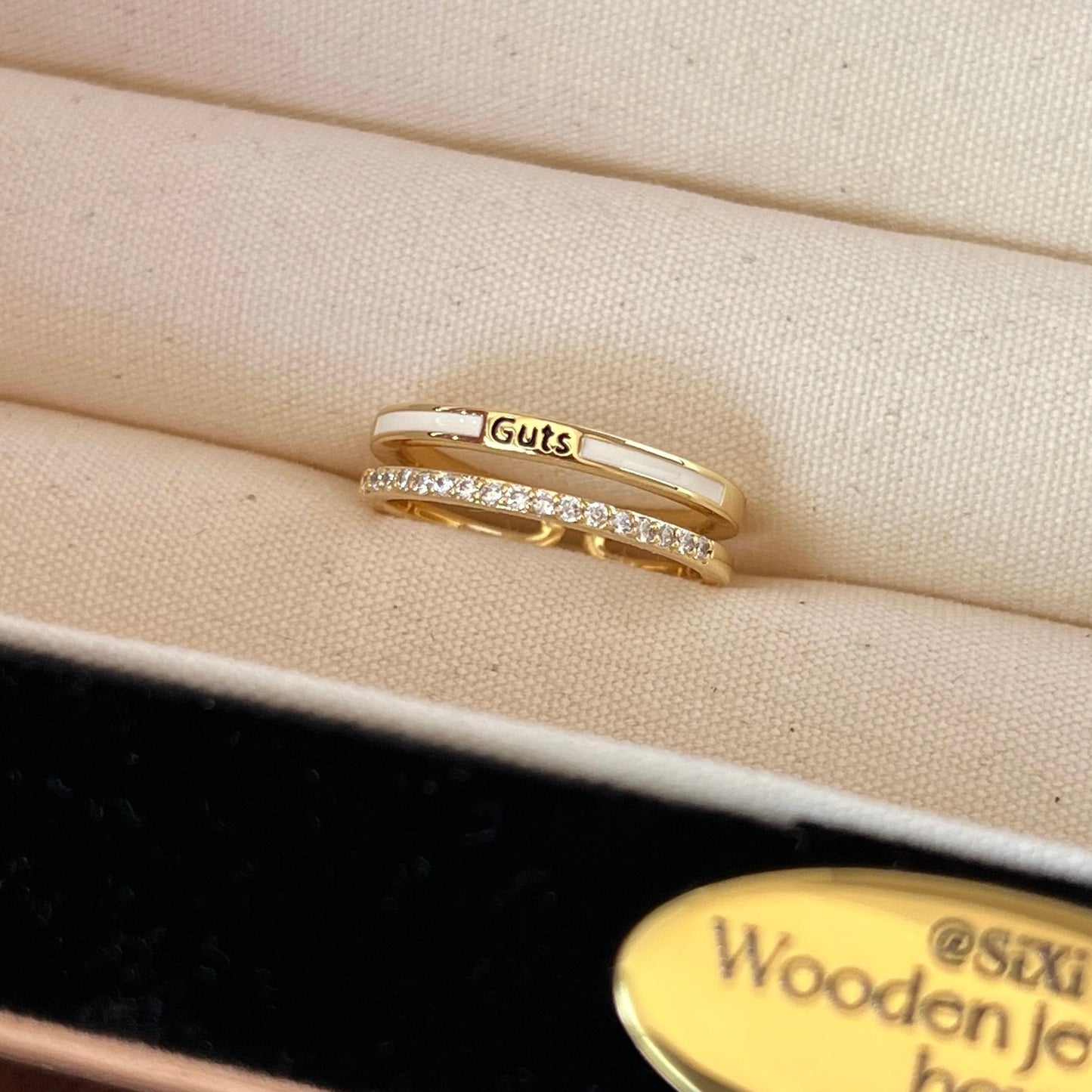 VIGVOG Minimalist Geometric Rings