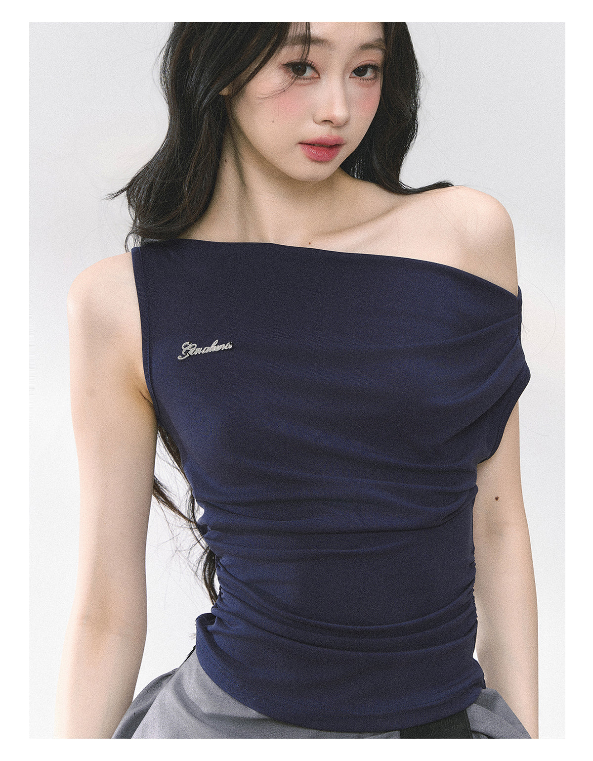 SHAOYEYAN American Style Off-Shoulder Crop Top