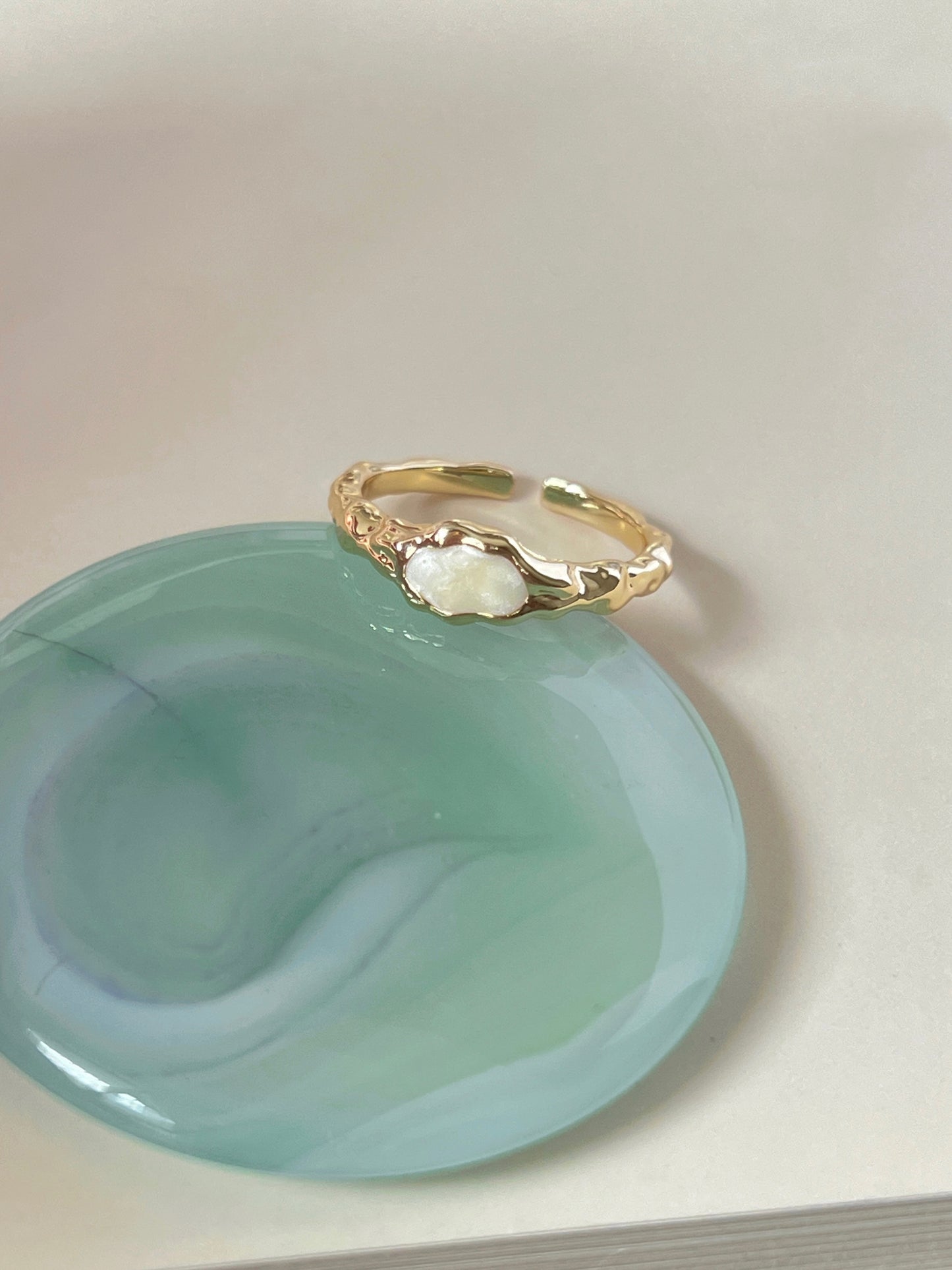 VIGVOG Pearl & Enamel Art Ring Collection