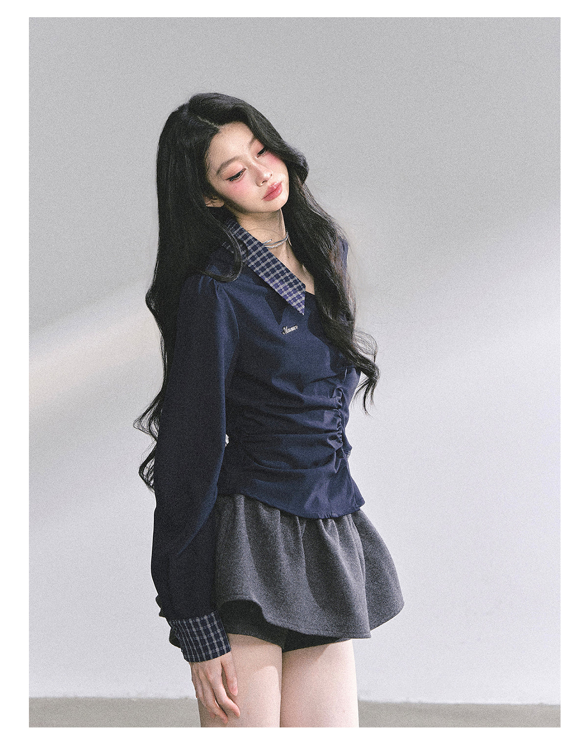 SHAOYEYAN American Relaxed Fit Waist-Defining Shirt