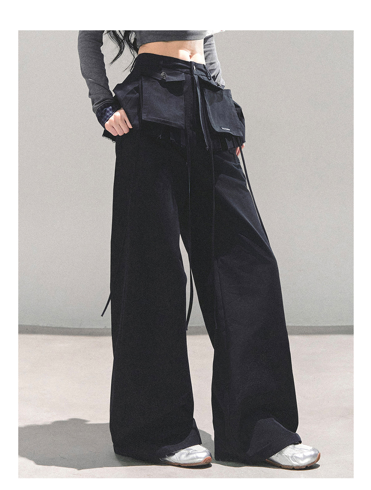 ShaoYeYan Functional Bella American Wide-Leg Pants
