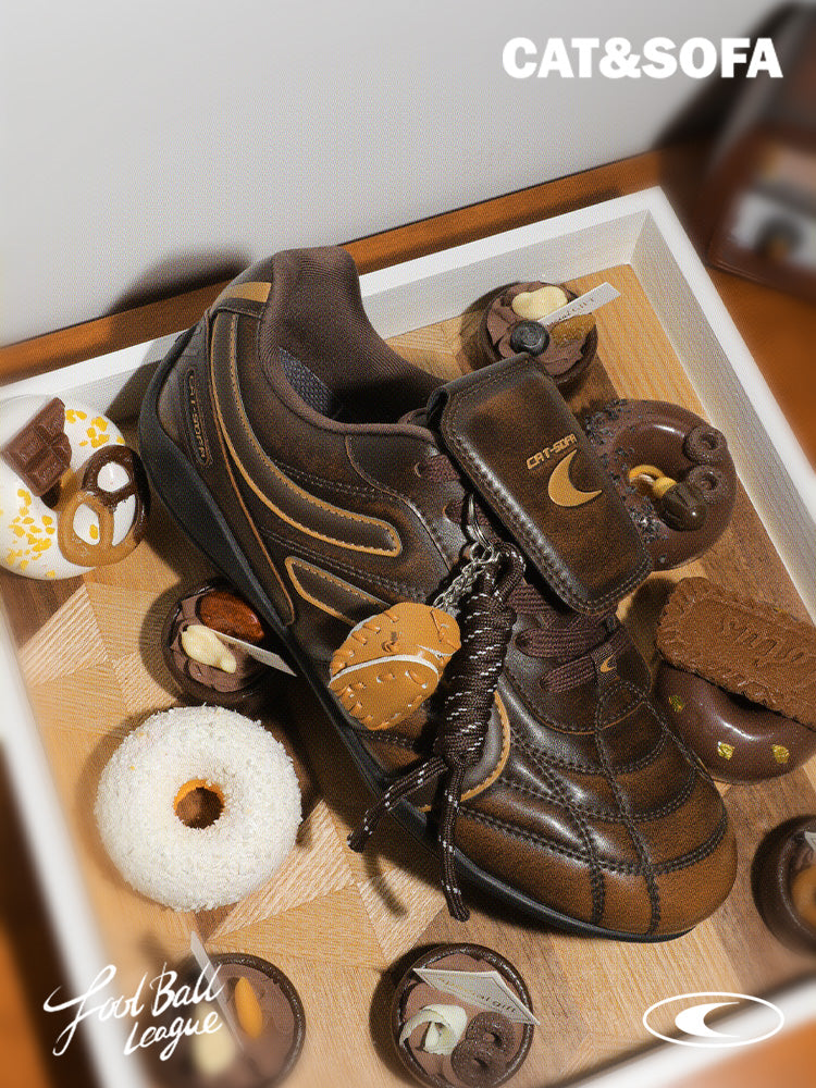 Cat&Sofa Retro Football Sneakers