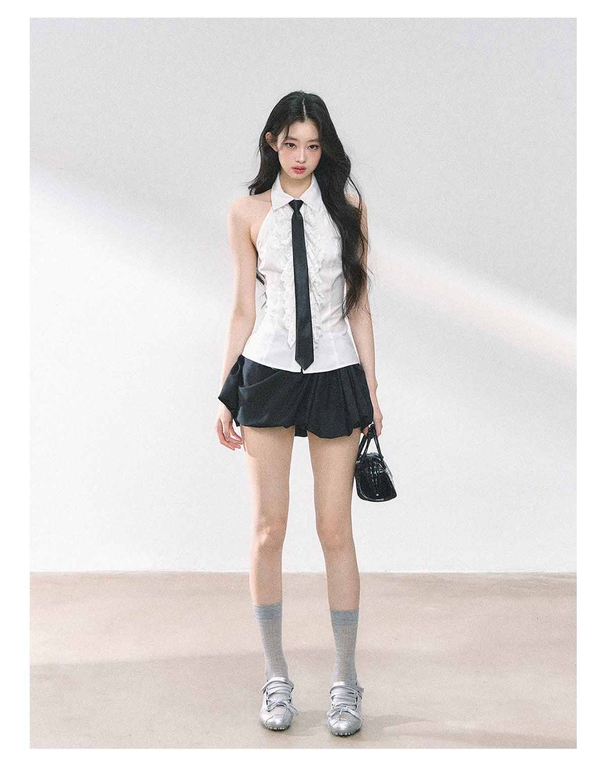SHAOYEYAN French Lace Blouse (with tie)