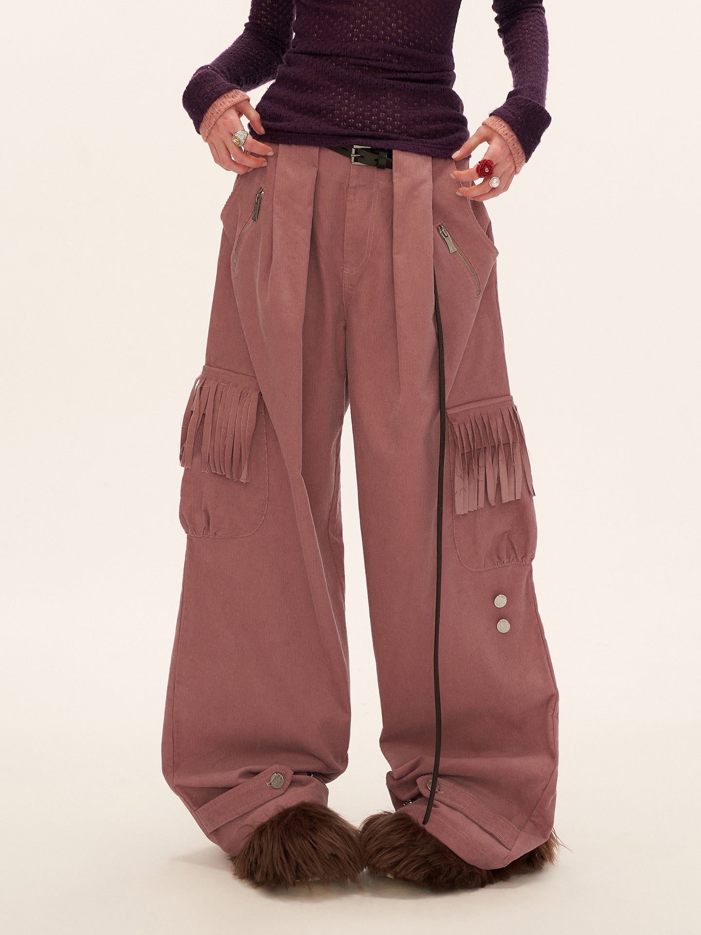 MAMC Fringe Pocket Corduroy Pants