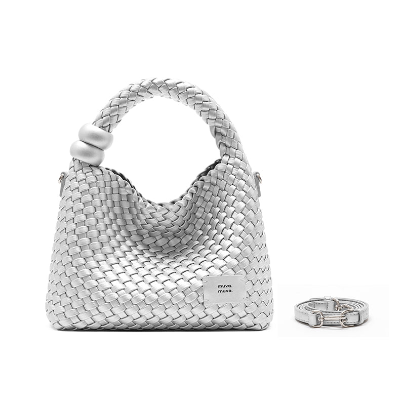 MUVA 'Whisper Weave' Mini Woven Bag