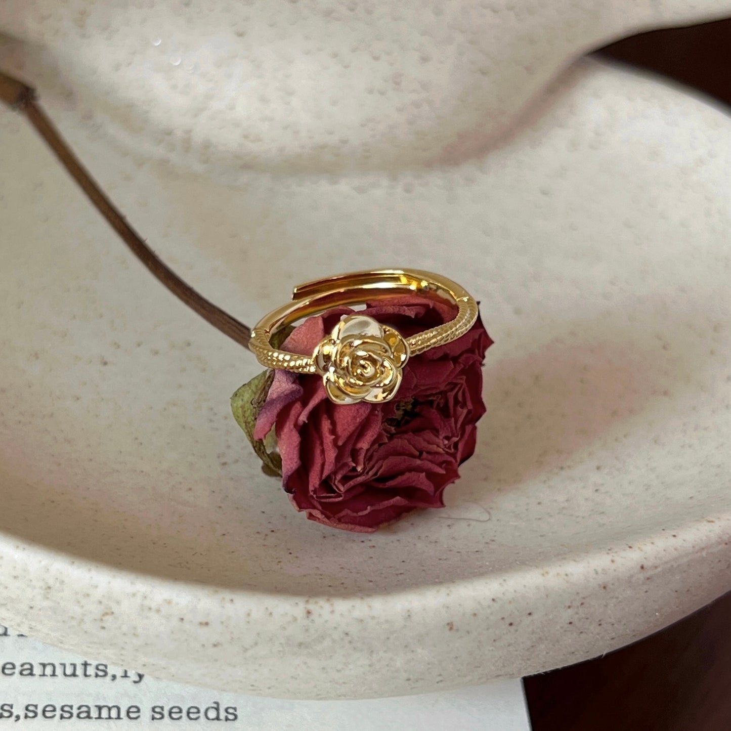 VIGVOG Geometric Purple Gemstone Ring