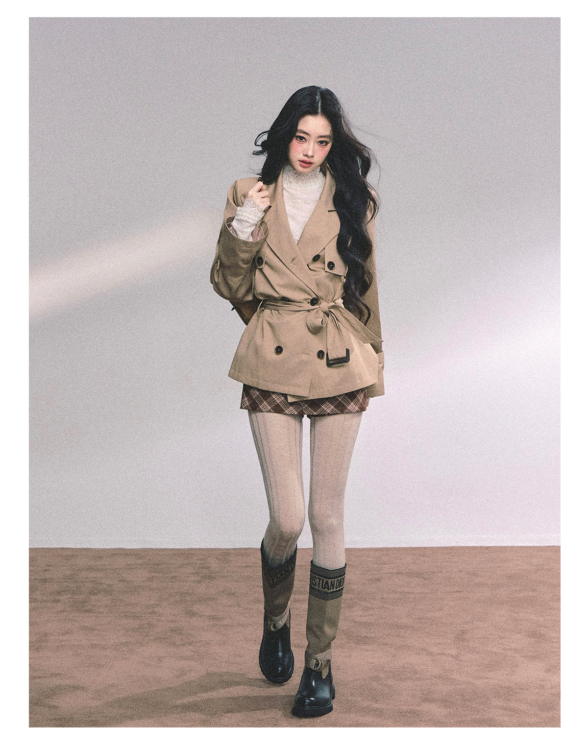 ShaoYeYan Herli Heiress Loose Fit Trench Coat