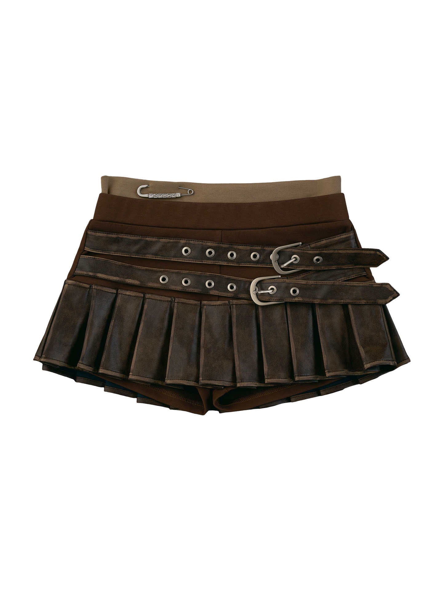 MAMC American Retro Distressed Low-Waist Skort