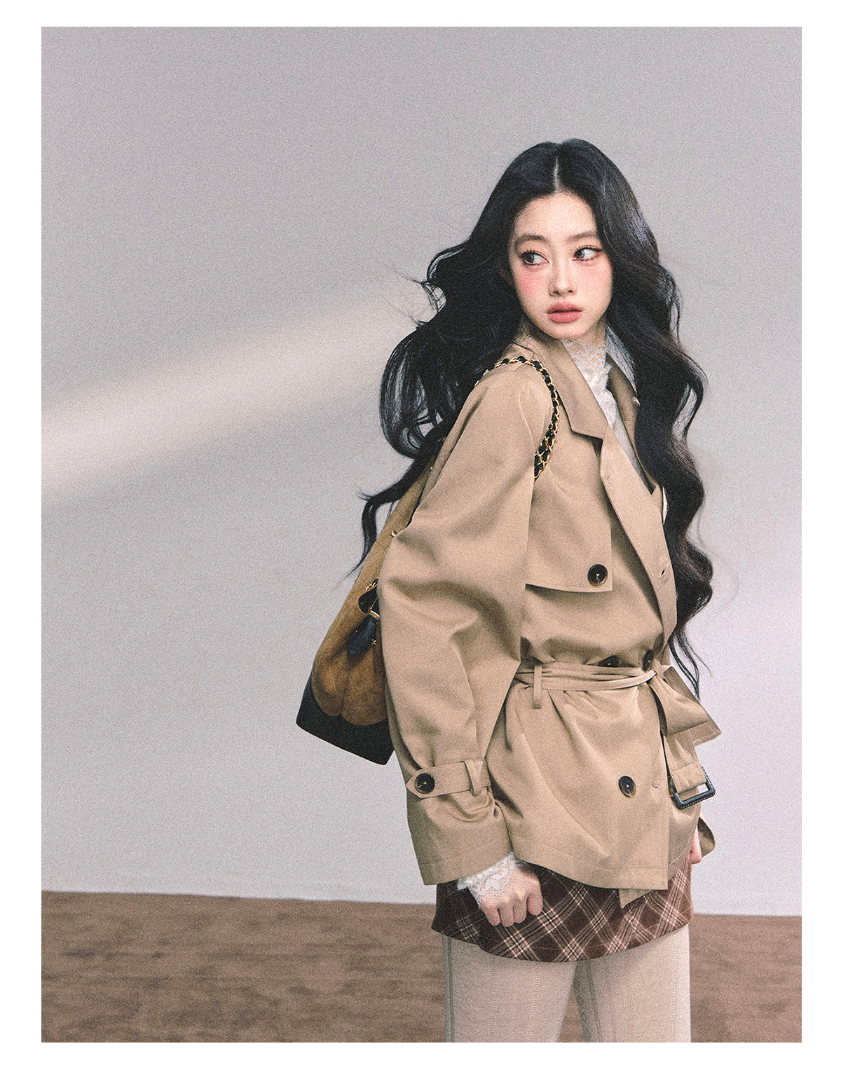 ShaoYeYan Herli Heiress Loose Fit Trench Coat