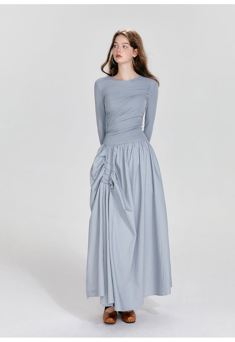 BOHOL BLING "Ballet Noir" Asymmetrical Ruffle Dress
