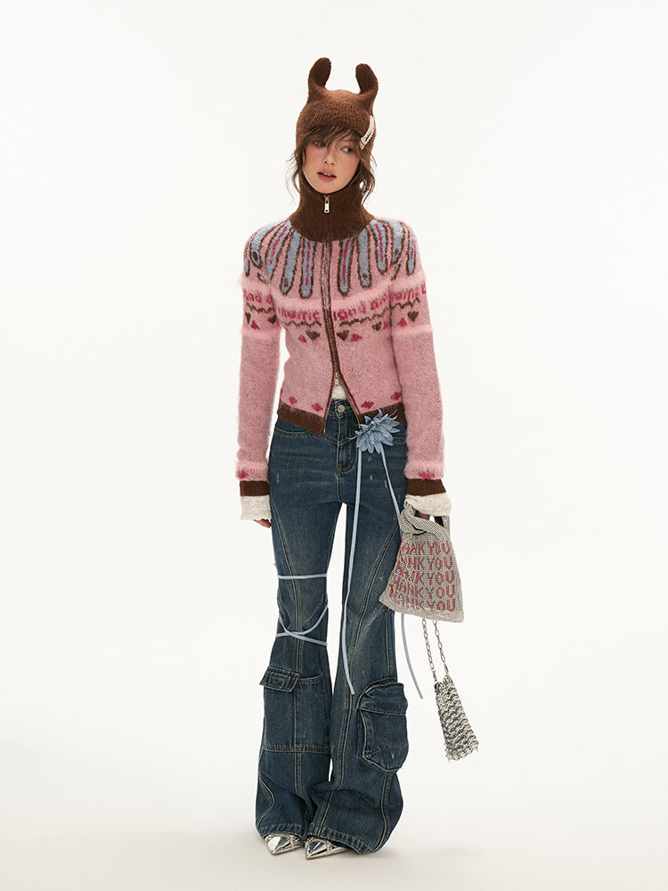MAMC Vintage Washed Flared Jeans