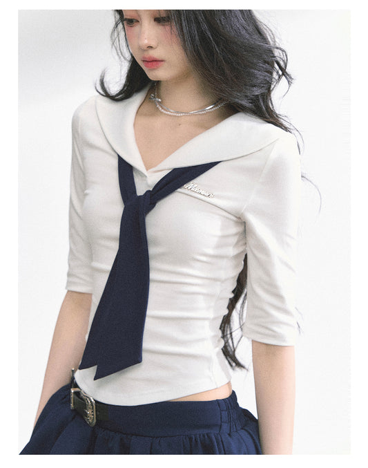 SHAOYEYAN American College Style Shirt (with non-detachable tie)