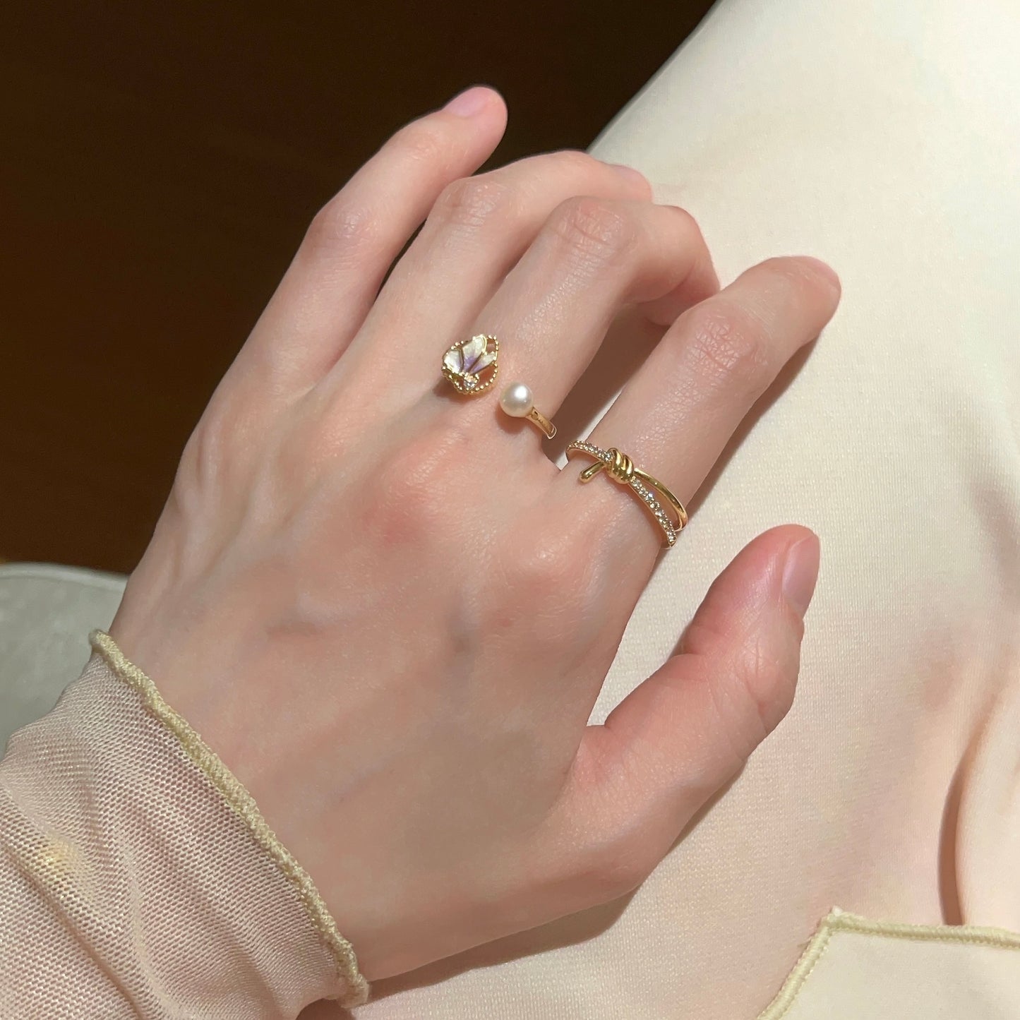 VIGVOG Butterfly Insect Rings