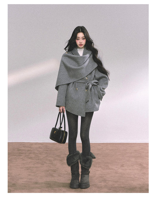 ShaoYeYan Winter Basel French Style Wool Coat