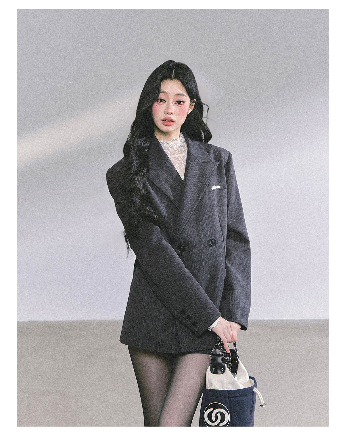 ShaoYeYan Miu-Inspired French Hepburn Style Loose Fit Blazer