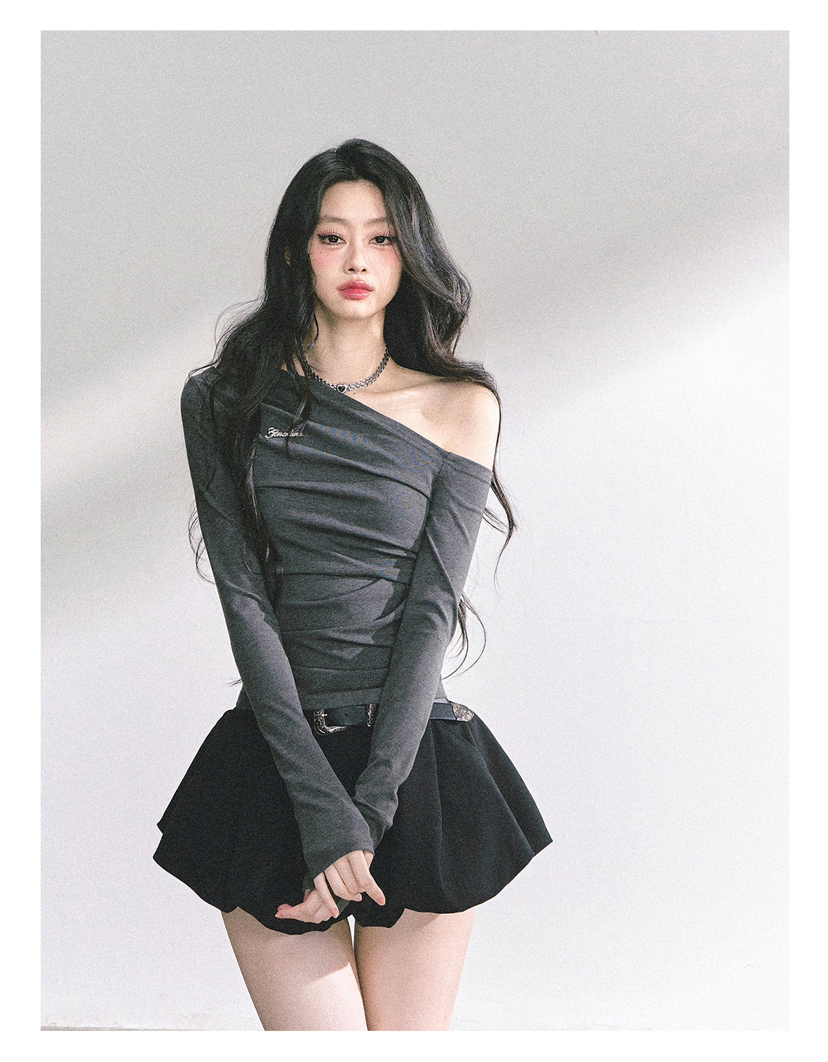 SHAOYEYAN American Style Off-Shoulder Tee