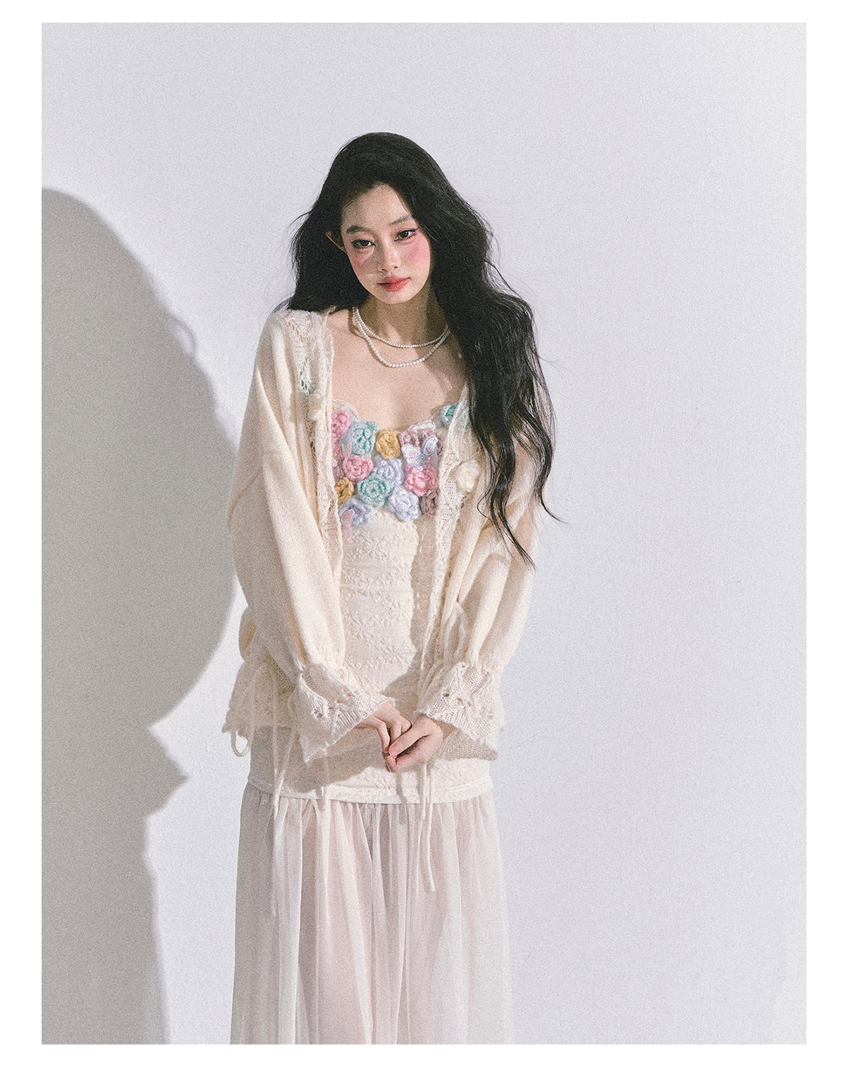 SHAOYEYAN Elegant Autumn Camisole Dress with Cardigan
