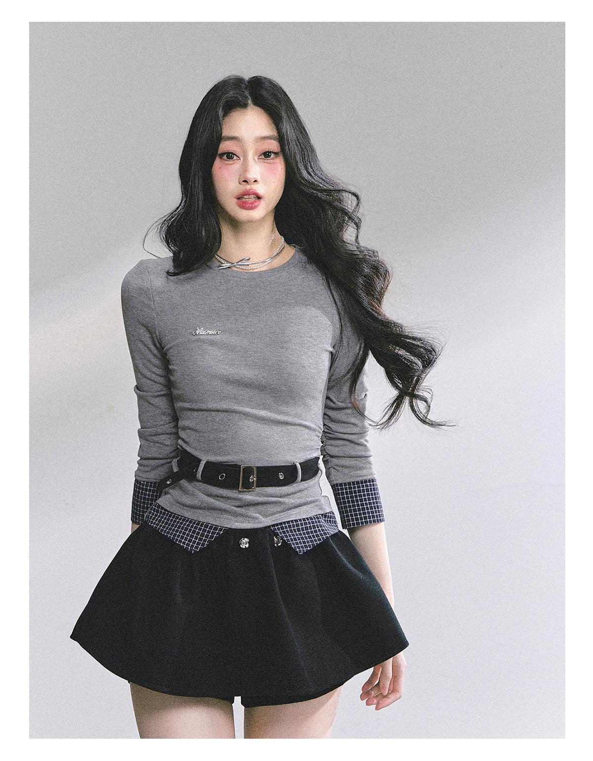 SHAOYEYAN Korean Style Short Sleeve Plaid Tee