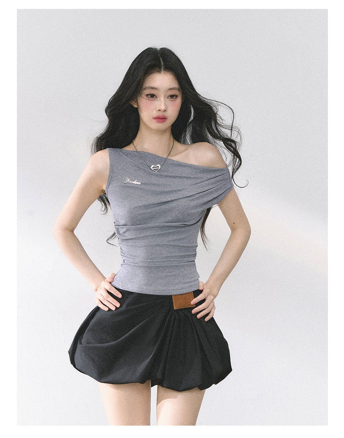 SHAOYEYAN American Style Off-Shoulder Crop Top