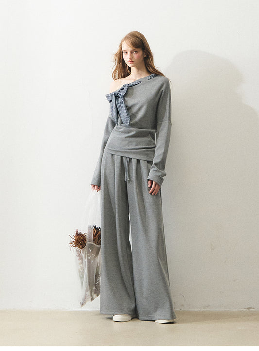 BOHOL BLING "Deconstructed Gray" Knit Set