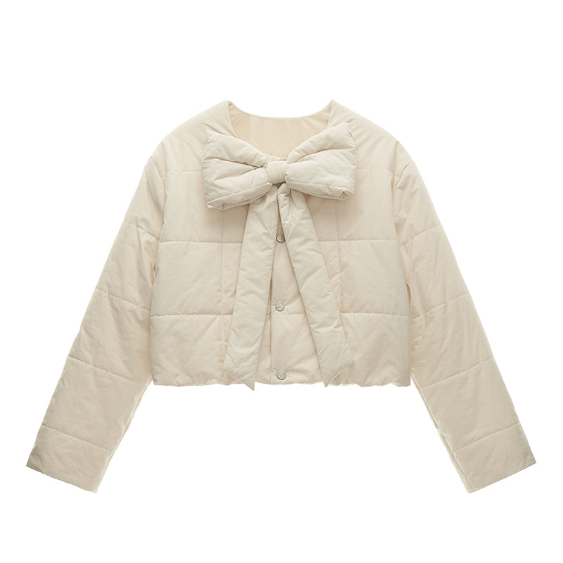 MAMC Bow-Button Puffer Jacket