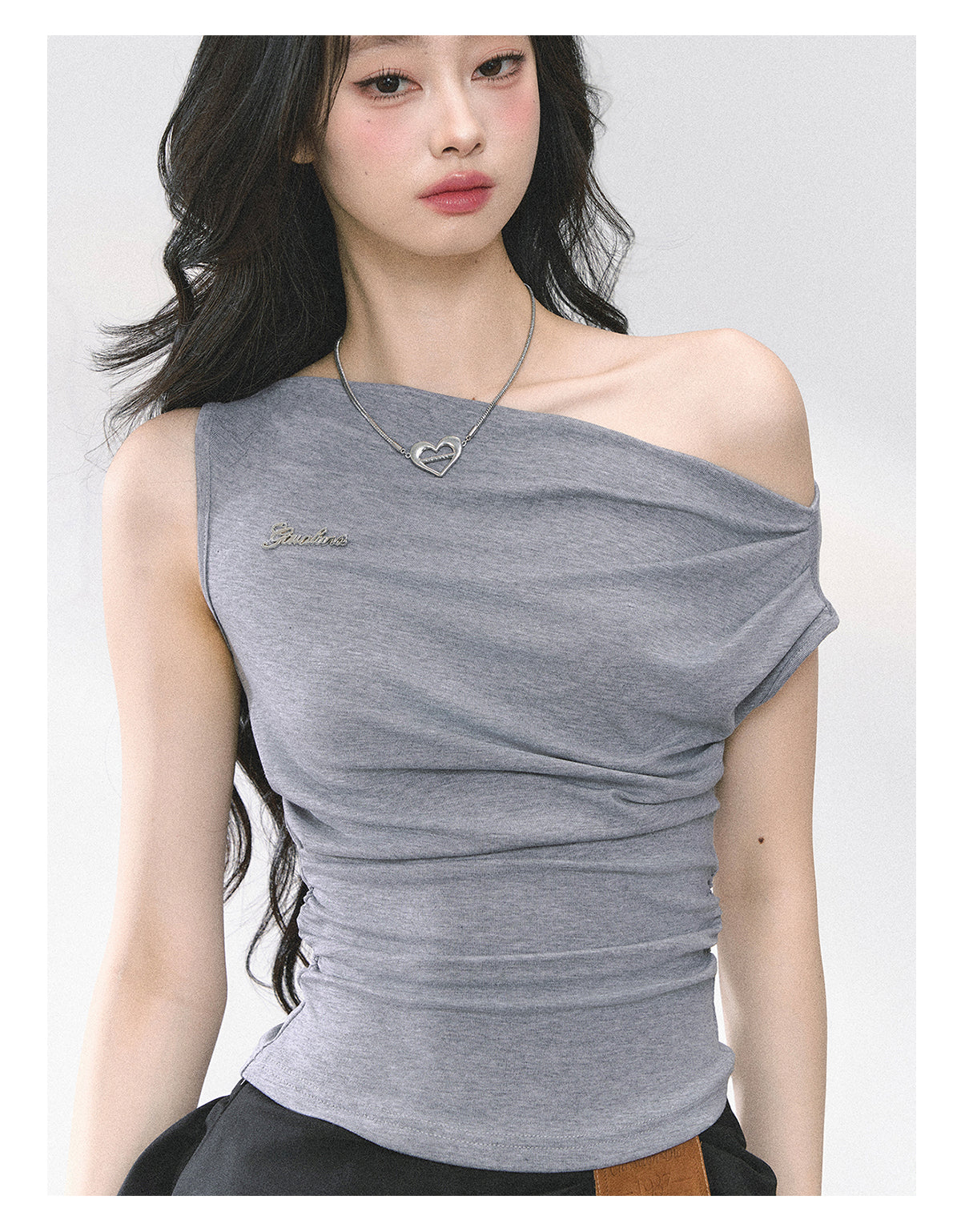 SHAOYEYAN American Style Off-Shoulder Crop Top