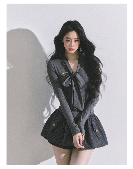 ShaoYeYan American Style Long Sleeve Slim Fit T-Shirt