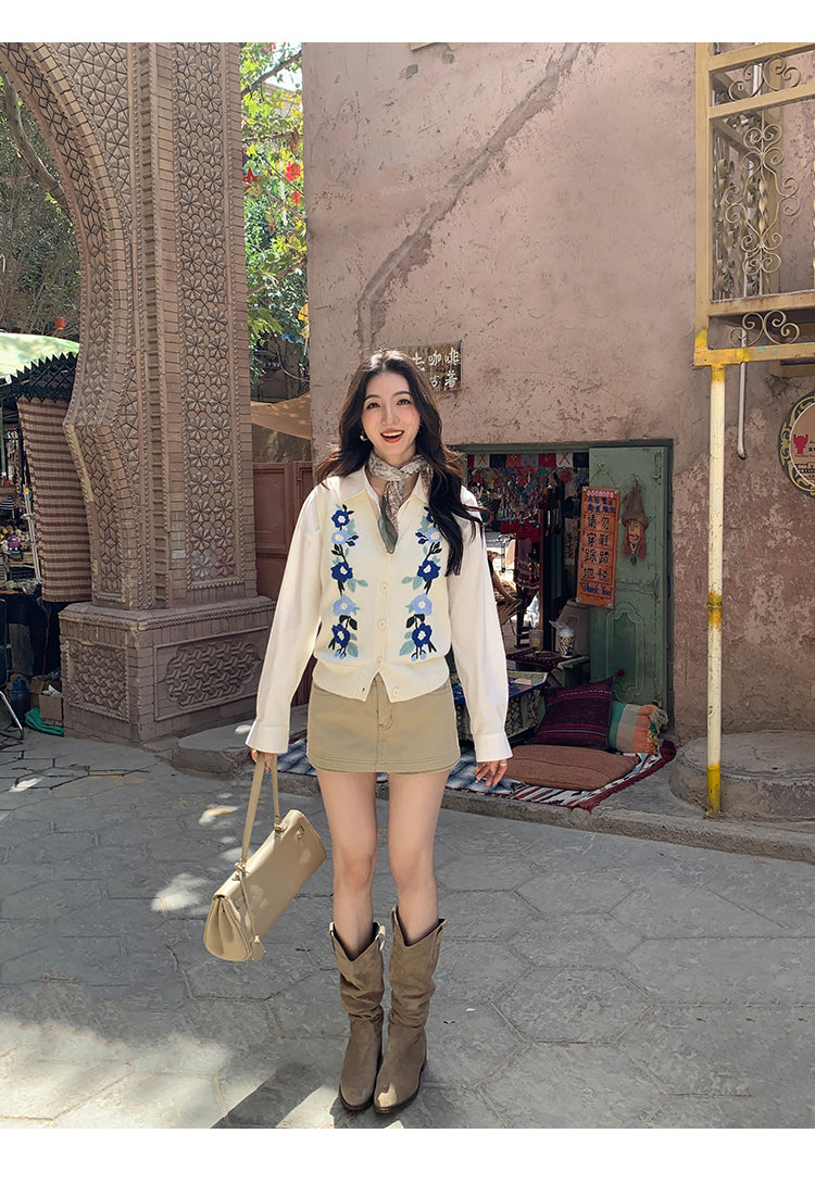MULVAN Embroidered Vest