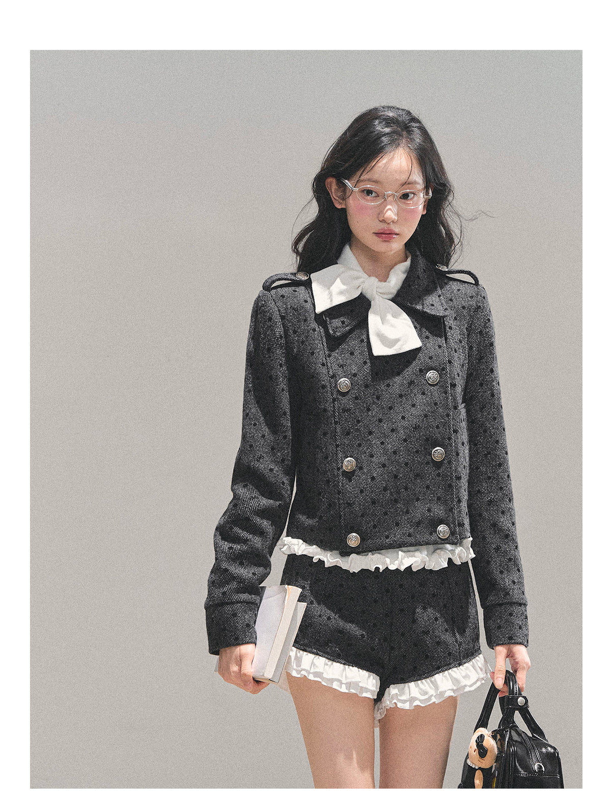 ShaoYeYan Memory Reef Wool Polka Dot Set