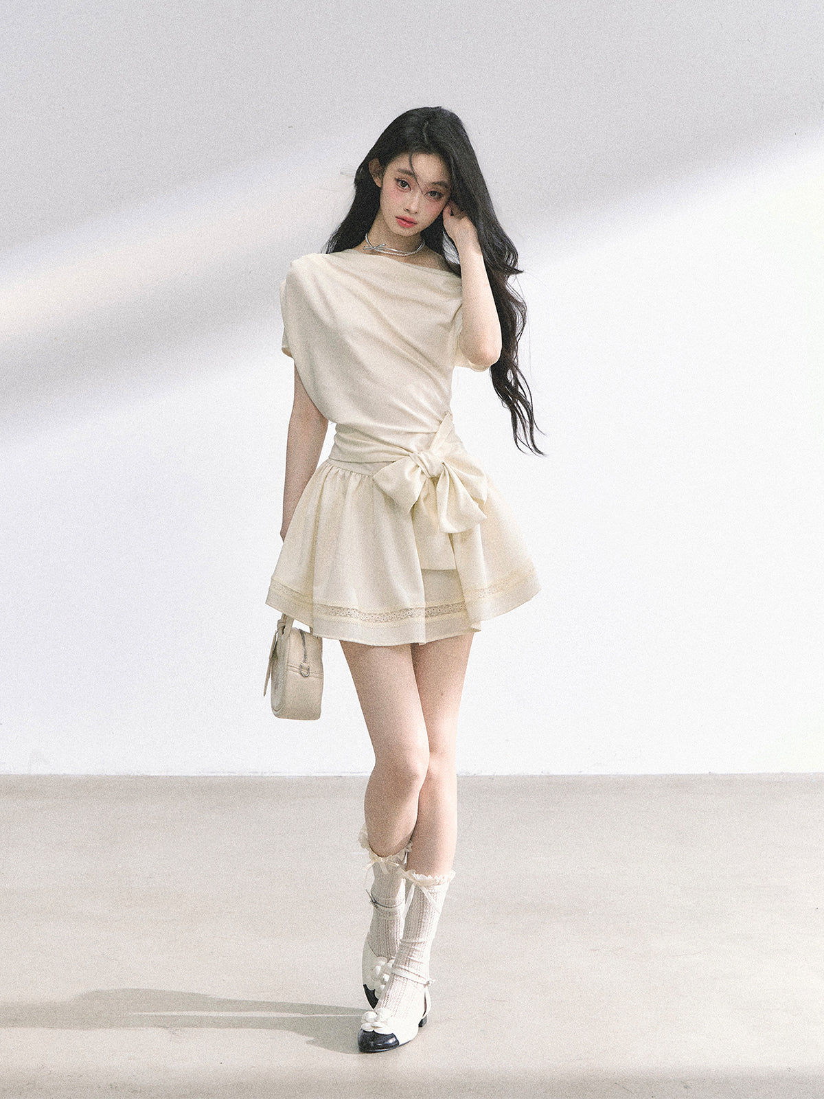 SHAOYEYAN Parisian Off-Shoulder Dress