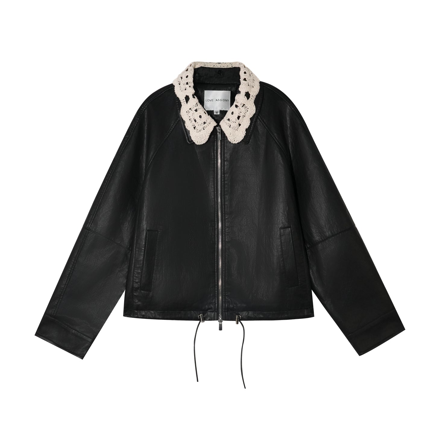 AsGony PU Leather Blazer