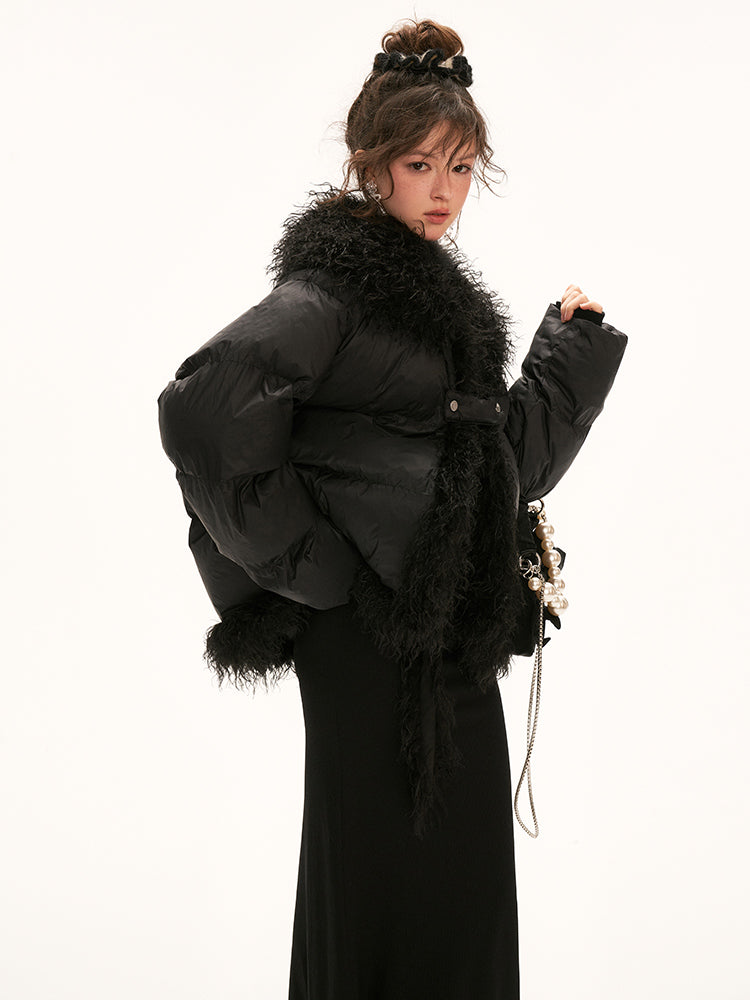 MAMC Textured Panel Puffer Coat