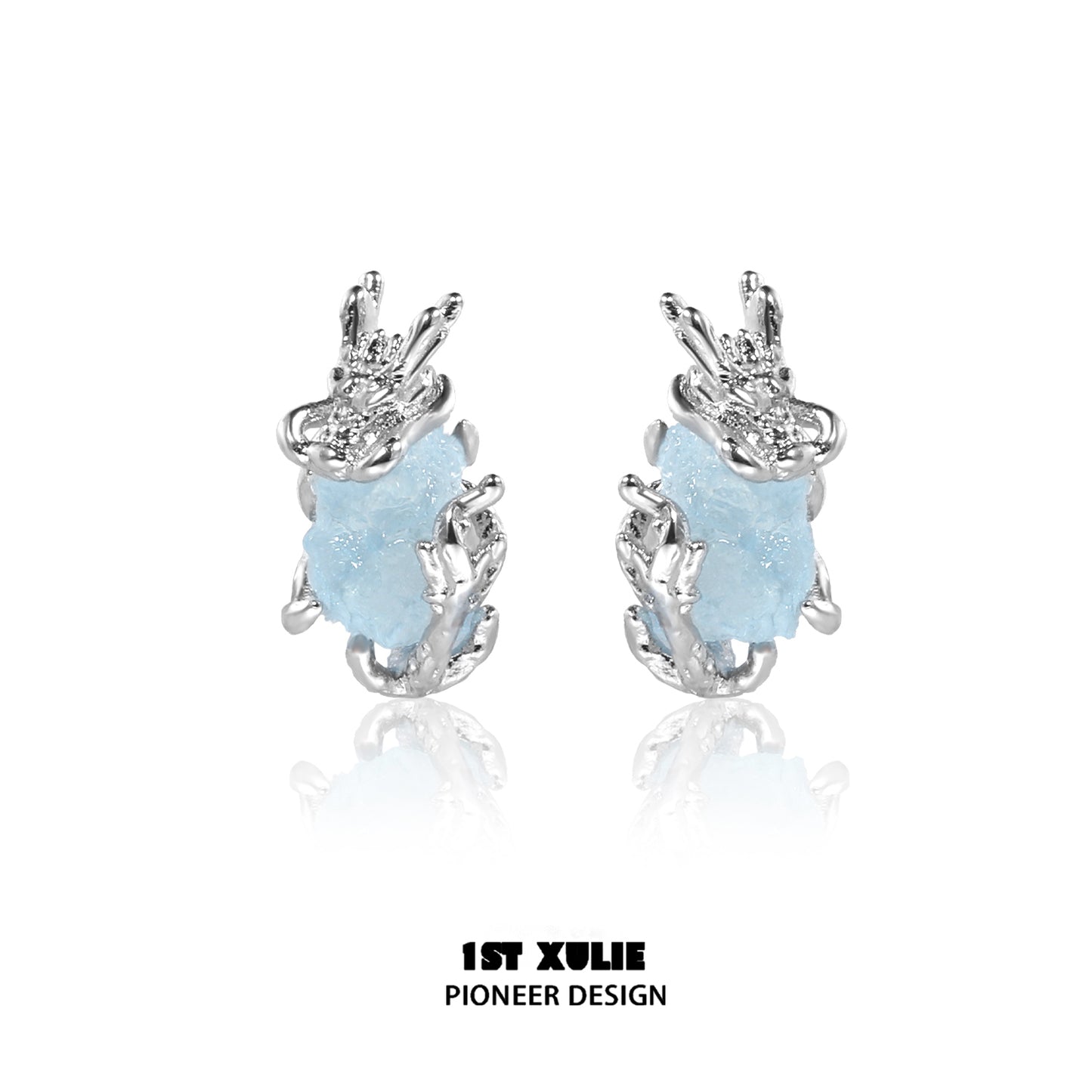 1STXULIE Spirit Dragon Silver Jewelry Collection