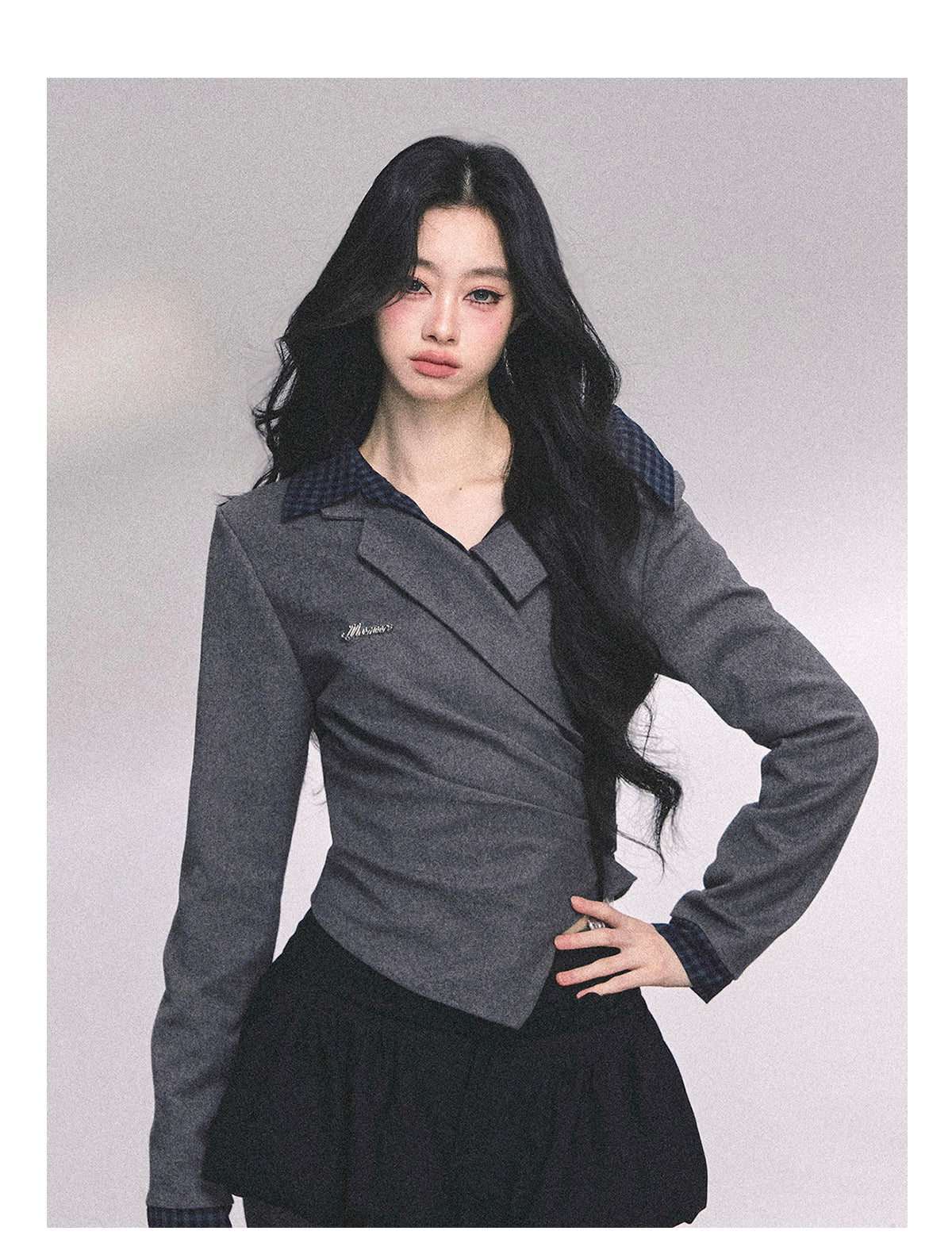 ShaoYeYan Aussie Junior Fake Two-Piece American Polo Shirt