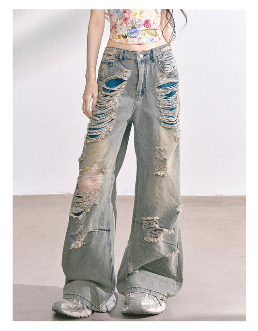 SHAOYEYAN American Streetwear Ripped Jeans