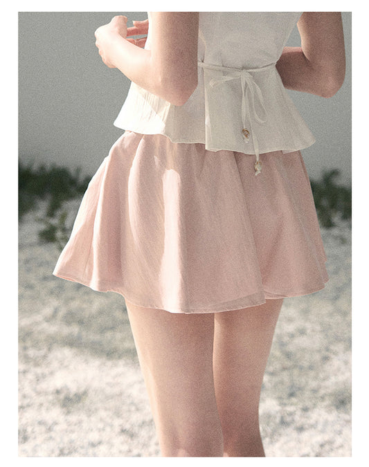 ShaoYeYan Aomalm Corridor Wind Chimes French Sweet A-Line Skirt