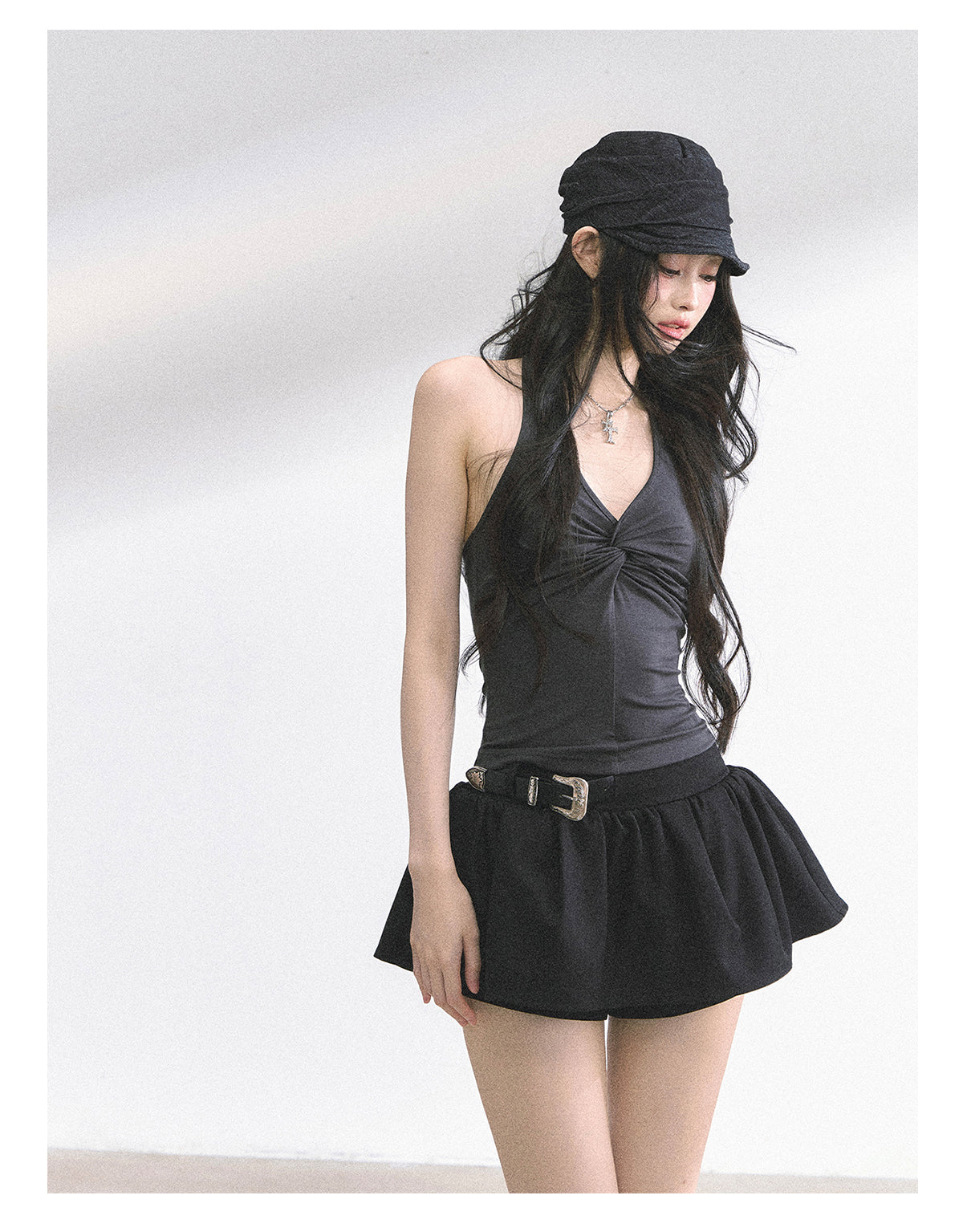 SHAOYEYAN French Lace Backless Top