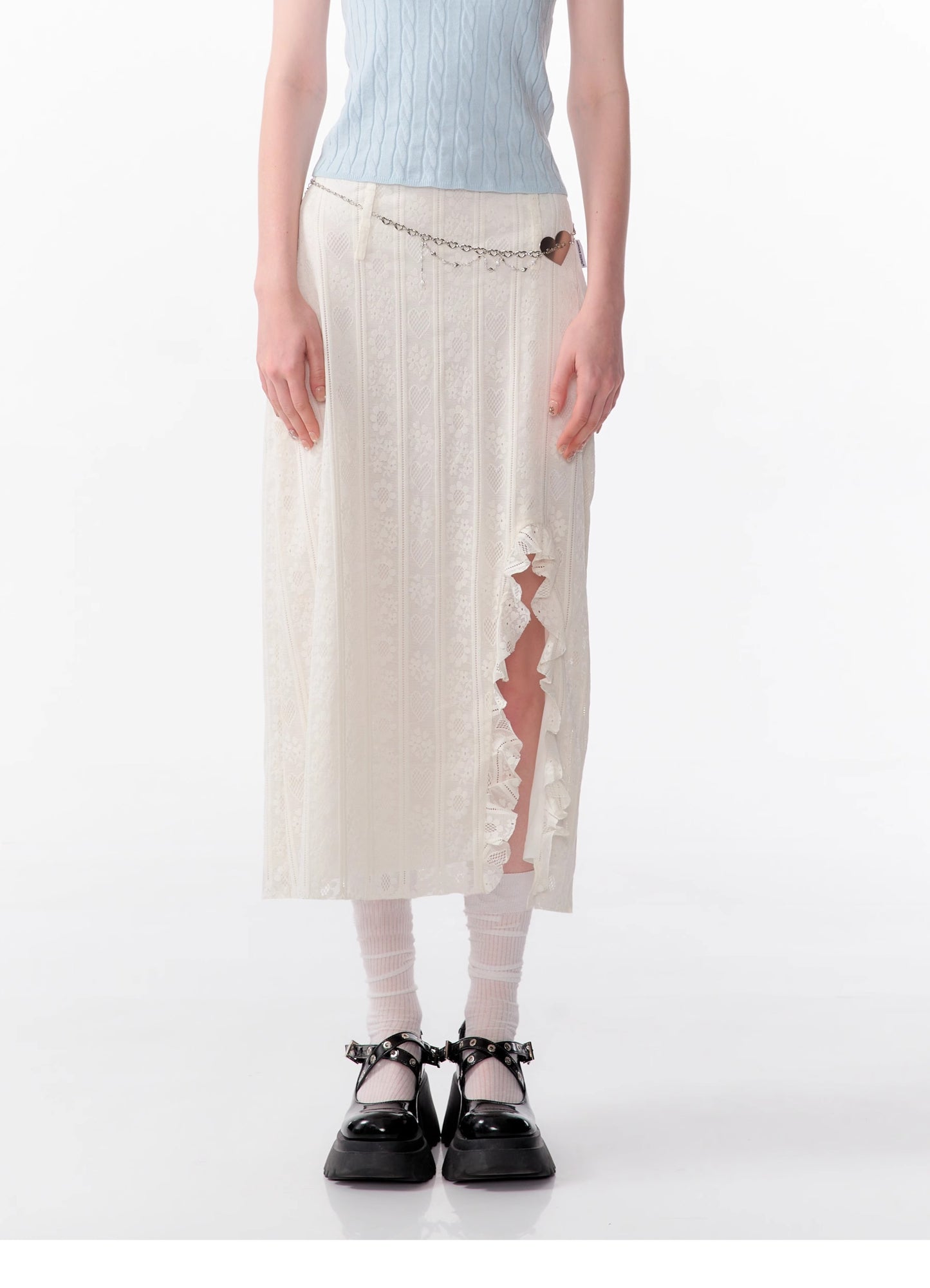 ZiziFei High Waist Ruffled Skirt