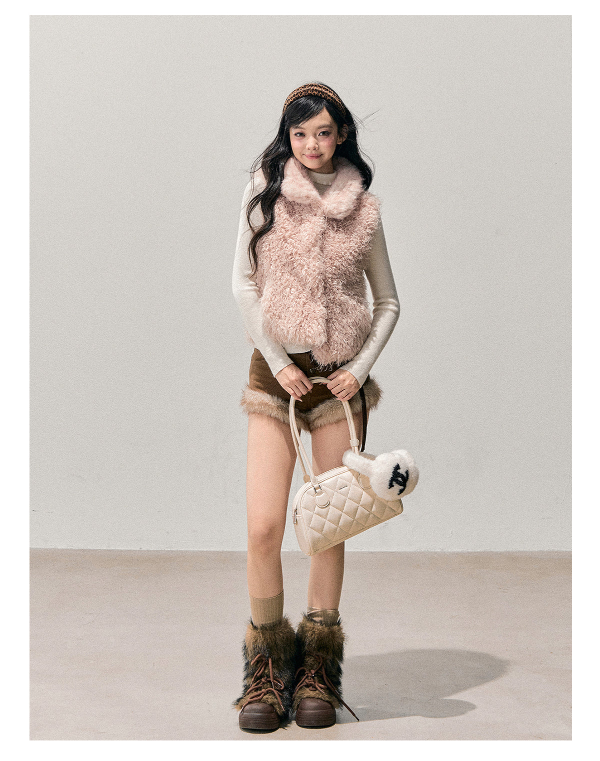 ShaoYeYan Aomalm Dream's Warmth Reversible Faux Fur Coat