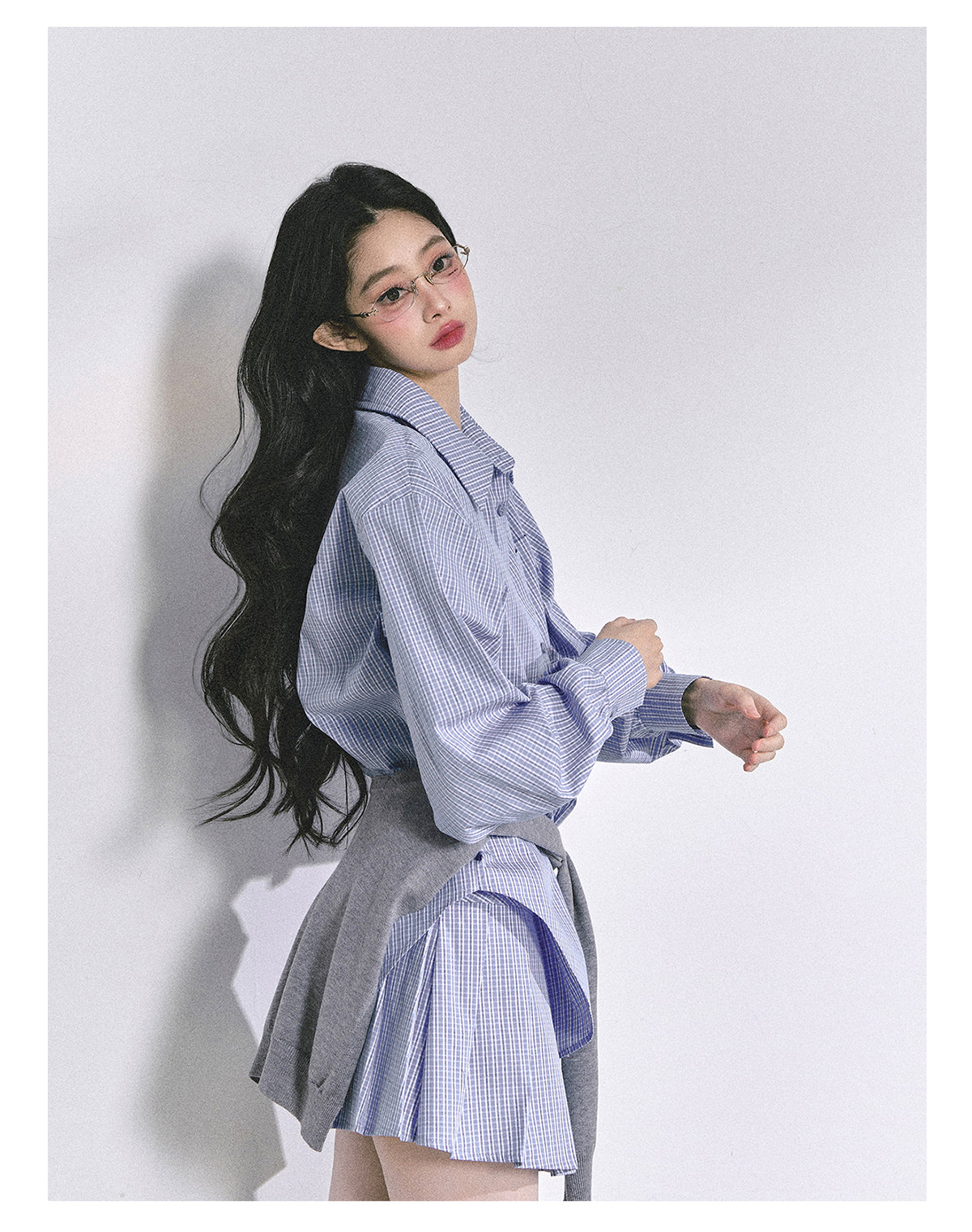 SHAOYEYAN Felton College French Plaid Set