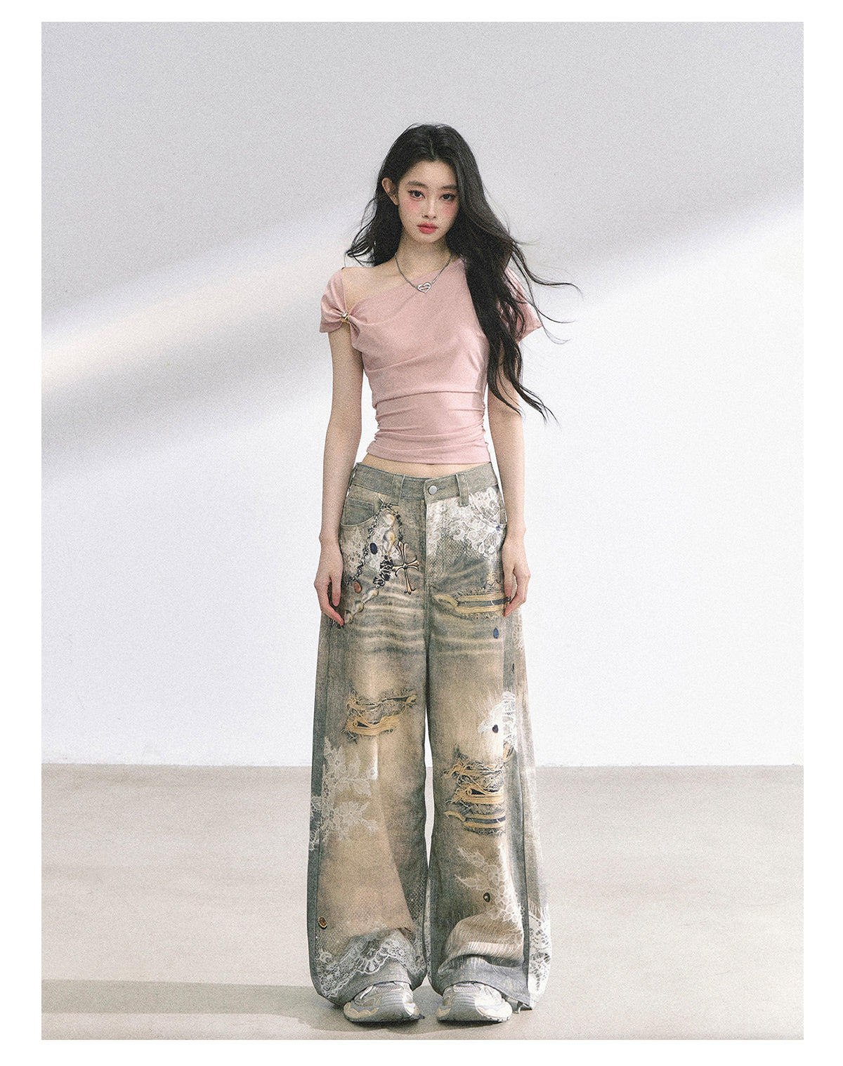 SHAOYEYAN Korean Off-Shoulder Sweetheart Top
