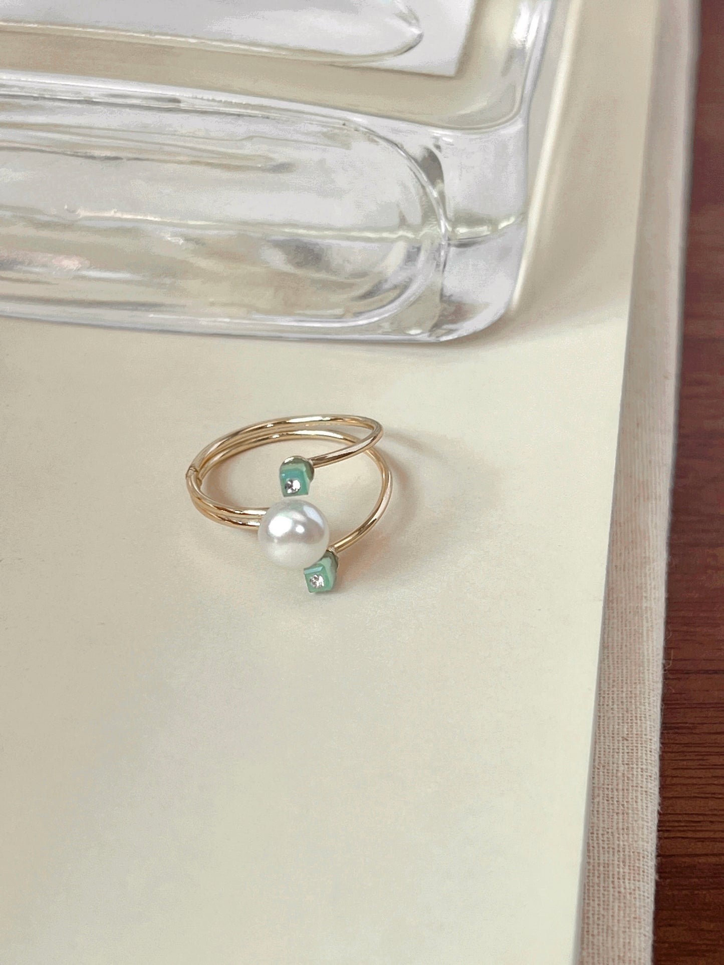 VIGVOG Pearl & Enamel Art Ring Collection
