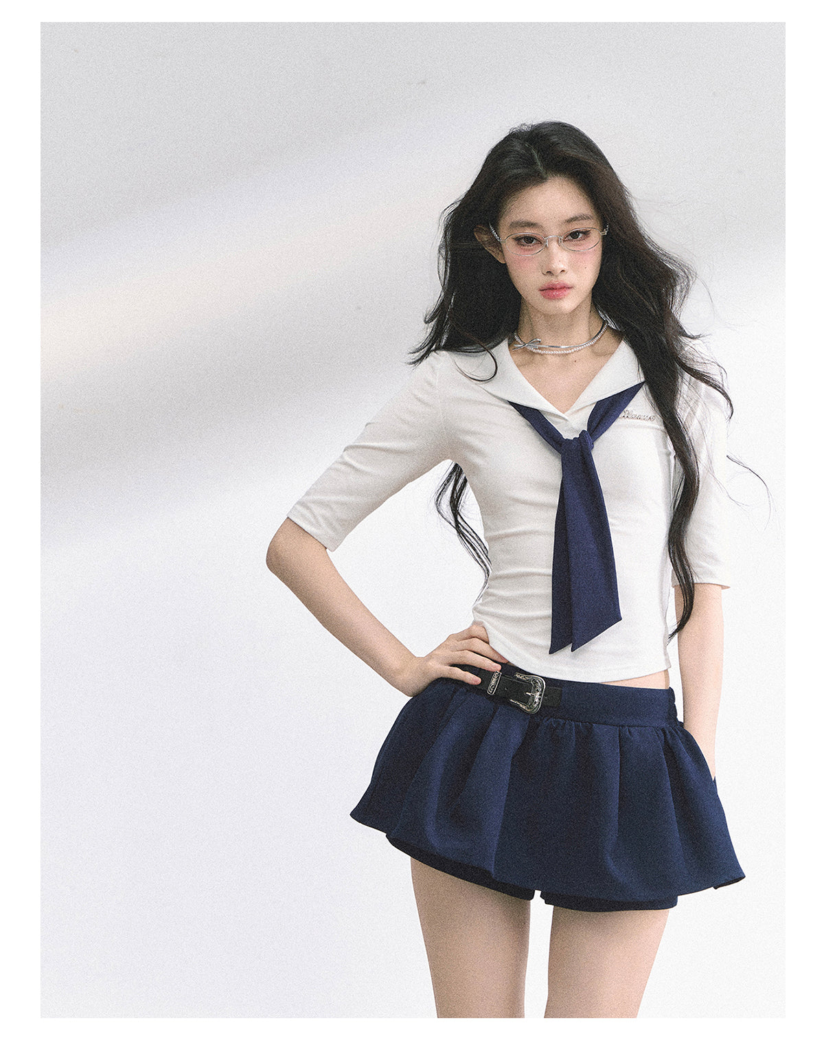 SHAOYEYAN American College Style Shirt (with non-detachable tie)
