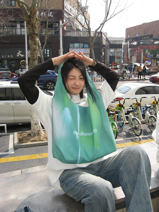 Randomness Original Abstract Flannel Tote Bag