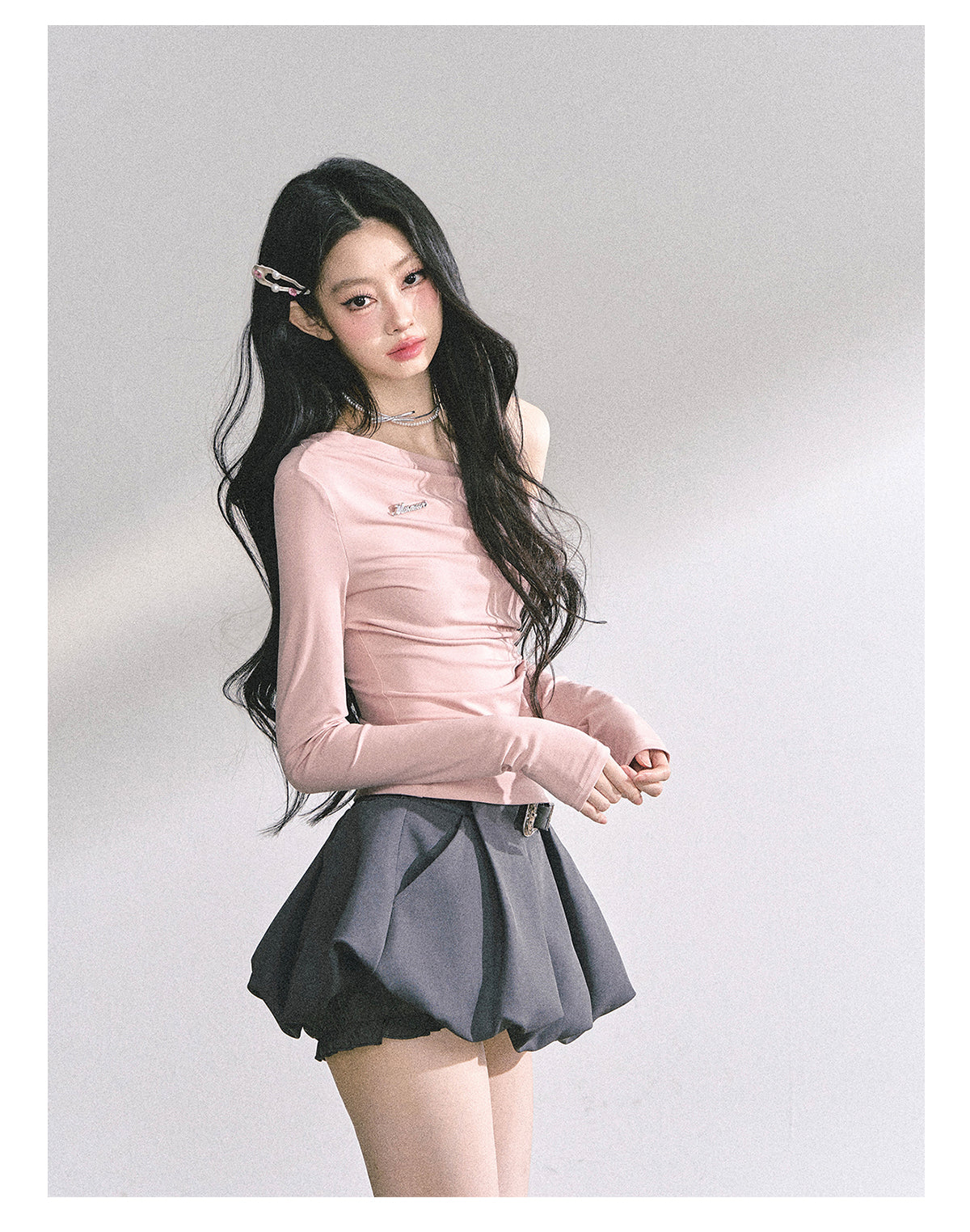 SHAOYEYAN American Style Off-Shoulder Tee