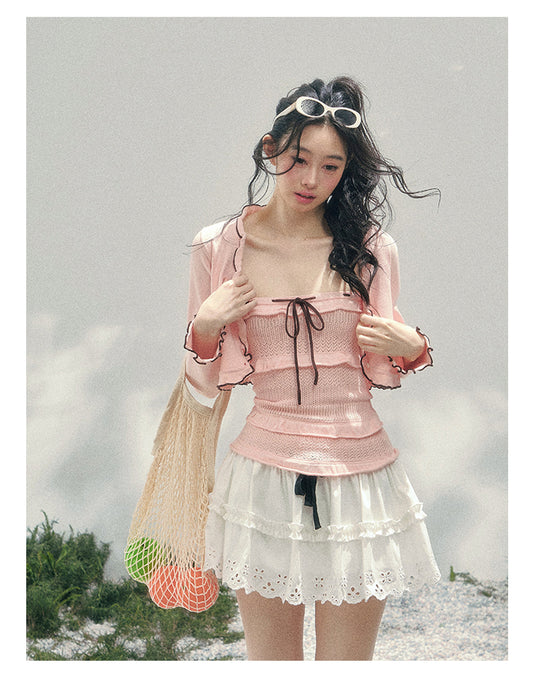 ShaoYeYan Aomalm Passing Through Her Dream French Sweet Knit Set