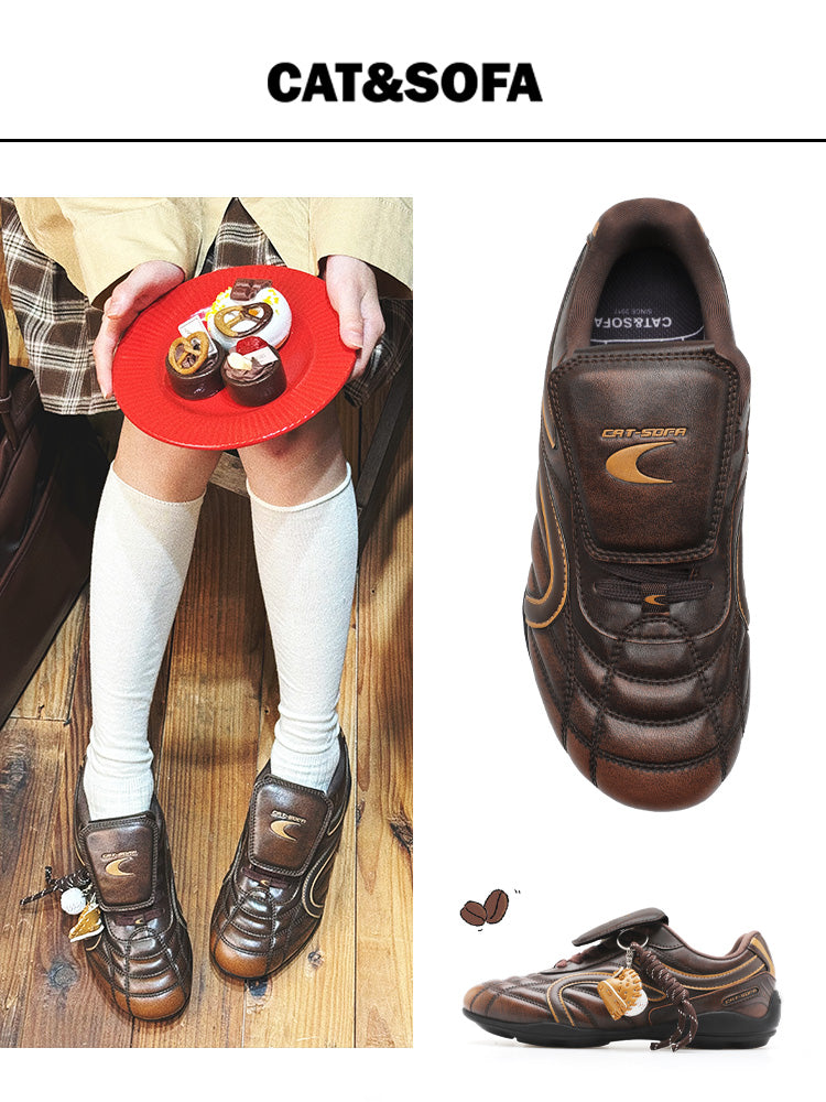 Cat&Sofa Retro Football Sneakers